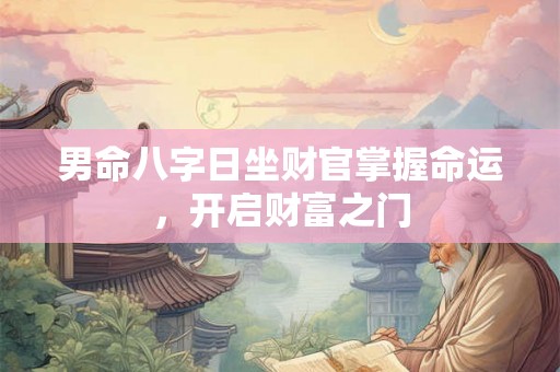 男命八字日坐财官掌握命运，开启财富之门
