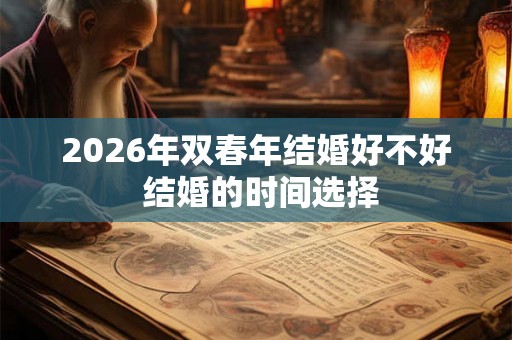 2026年双春年结婚好不好 结婚的时间选择