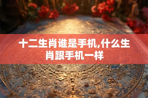 十二生肖谁是手机,什么生肖跟手机一样