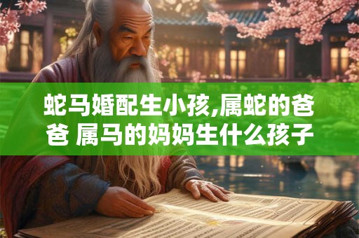 蛇马婚配生小孩,属蛇的爸爸 属马的妈妈生什么孩子好