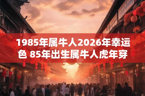 1985年属牛人2026年幸运色 85年出生属牛人虎年穿什么颜色衣服好