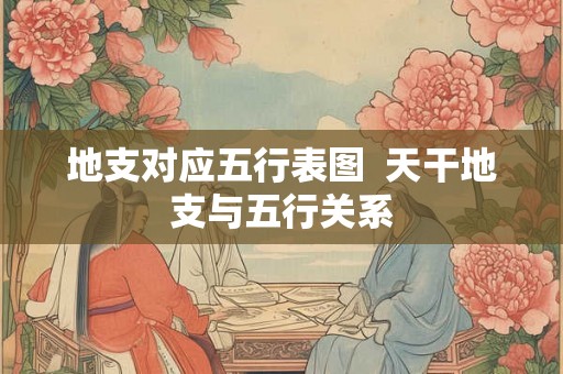 地支对应五行表图  天干地支与五行关系