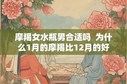 摩羯女水瓶男合适吗  为什么1月的摩羯比12月的好