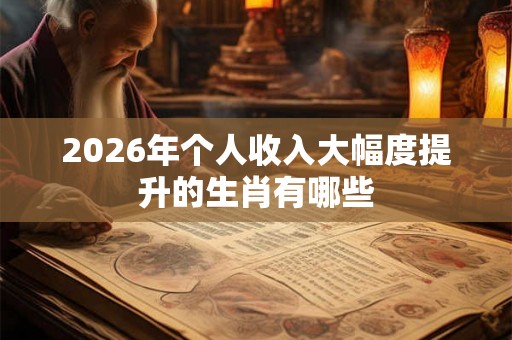 2026年个人收入大幅度提升的生肖有哪些 2026年个人收入大幅度提升的生肖有哪些
