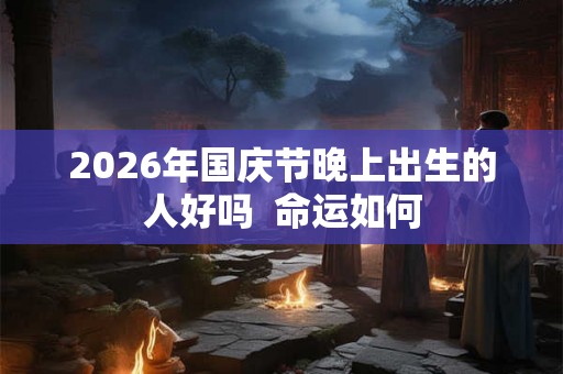 2026年国庆节晚上出生的人好吗  命运如何