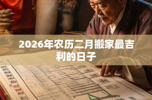 2026年农历二月搬家最吉利的日子 2026年农历二月搬家最吉利的日子