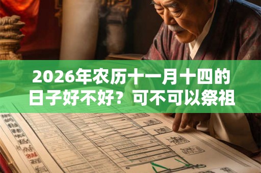 2026年农历十一月十四的日子好不好？可不可以祭祖？