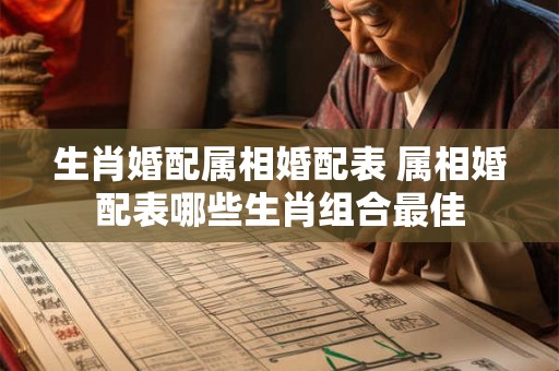 生肖婚配属相婚配表 属相婚配表哪些生肖组合最佳