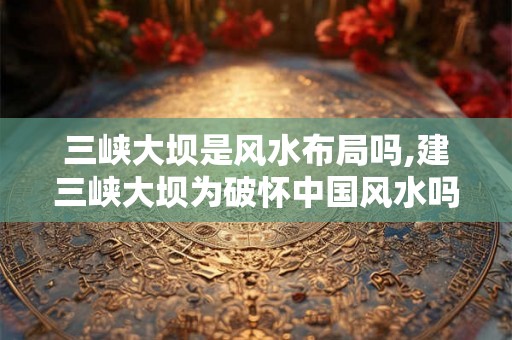 三峡大坝是风水布局吗,建三峡大坝为破怀中国风水吗