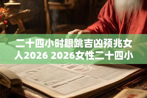 二十四小时眼跳吉凶预兆女人2026 2026女性二十四小时眼跳吉凶