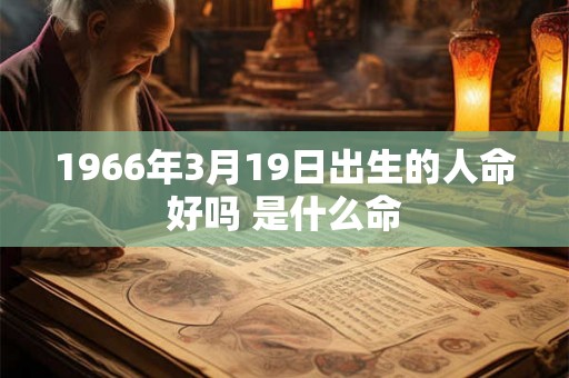 1966年3月19日出生的人命好吗 是什么命