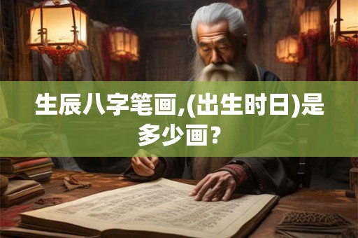 生辰八字笔画,(出生时日)是多少画? 生辰八字笔画,(出生时日)是多少画?