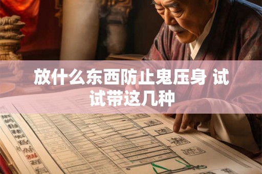放什么东西防止鬼压身 试试带这几种