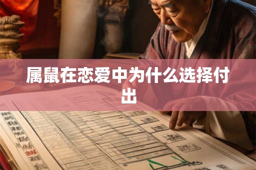 属鼠在恋爱中为什么选择付出