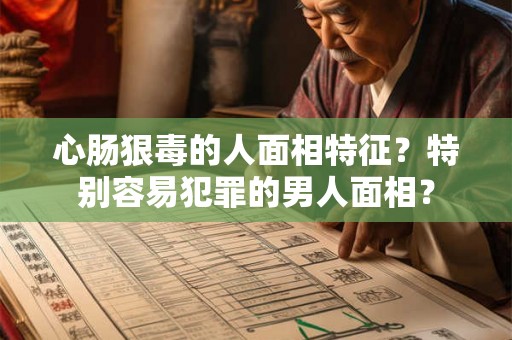 心肠狠毒的人面相特征？特别容易犯罪的男人面相？