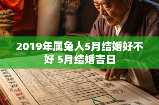 2019年属兔人5月结婚好不好 5月结婚吉日