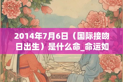 2014年7月6日（国际接吻日出生）是什么命_命运如何