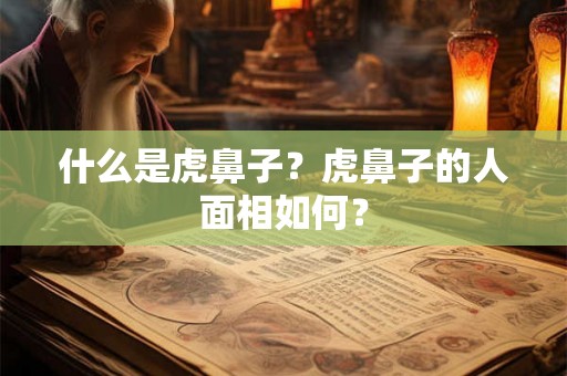 什么是虎鼻子？虎鼻子的人面相如何？