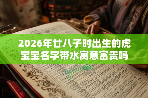 2026年廿八子时出生的虎宝宝名字带水寓意富贵吗