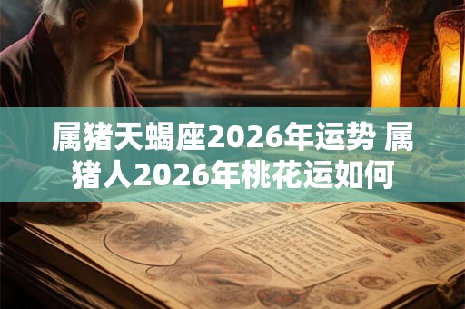 属猪天蝎座2026年运势 属猪人2026年桃花运如何