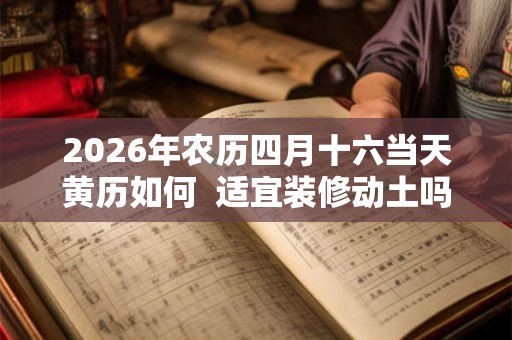 2026年农历四月十六当天黄历如何  适宜装修动土吗