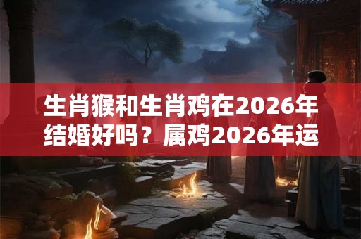 生肖猴和生肖鸡在2026年结婚好吗？属鸡2026年运势好吗？