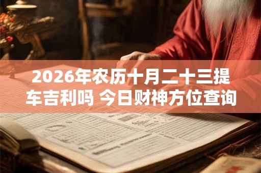 2026年农历十月二十三提车吉利吗 今日财神方位查询 2026年农历十月二十三提车吉利吗 今日财神方位查询