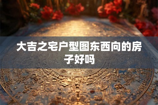 大吉之宅户型图东西向的房子好吗