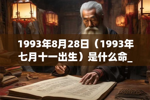 1993年8月28日（1993年七月十一出生）是什么命_命运如何