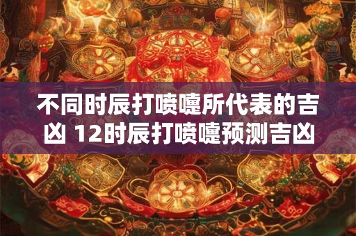 不同时辰打喷嚏所代表的吉凶 12时辰打喷嚏预测吉凶 不同时辰打喷嚏所代表的吉凶 12时辰打喷嚏预测吉凶