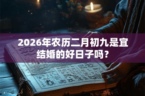 2026年农历二月初九是宜结婚的好日子吗？