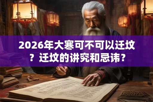 2026年大寒可不可以迁坟？迁坟的讲究和忌讳？