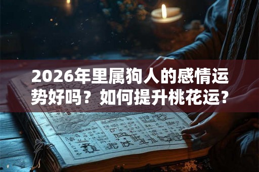 2026年里属狗人的感情运势好吗？如何提升桃花运？