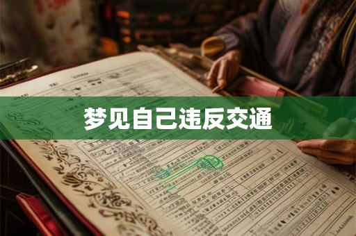 梦见自己违反交通