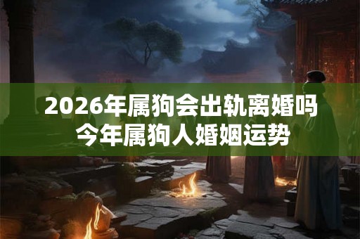 2026年属狗会出轨离婚吗 今年属狗人婚姻运势