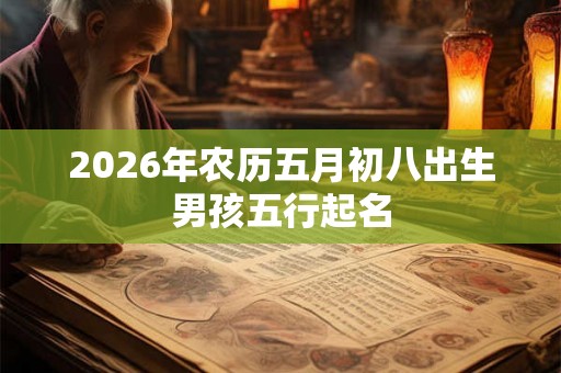 2026年农历五月初八出生男孩五行起名