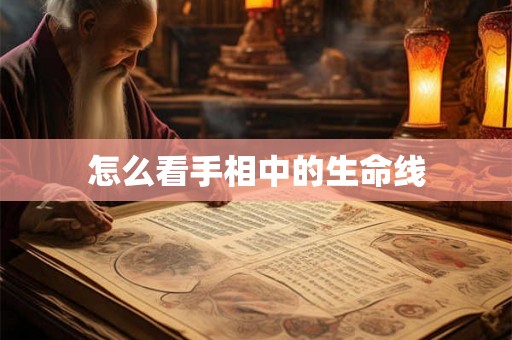 怎么看手相中的生命线
