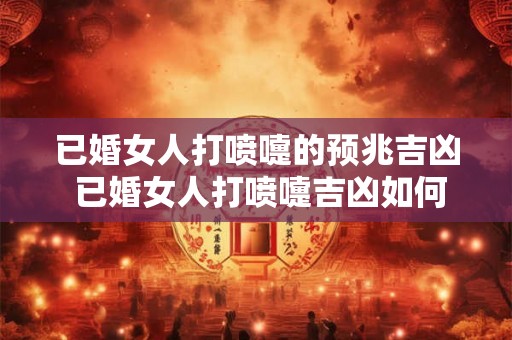 已婚女人打喷嚏的预兆吉凶 已婚女人打喷嚏吉凶如何