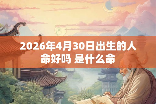 2026年4月30日出生的人命好吗 是什么命