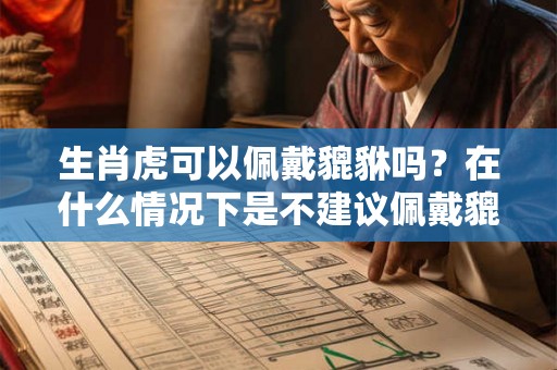 生肖虎可以佩戴貔貅吗？在什么情况下是不建议佩戴貔貅的？