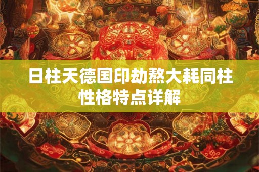 日柱天德国印劫熬大耗同柱性格特点详解 日柱天德国印劫熬大耗同柱性格特点详解