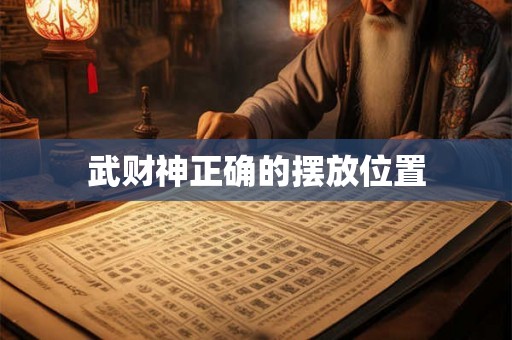 武财神正确的摆放位置