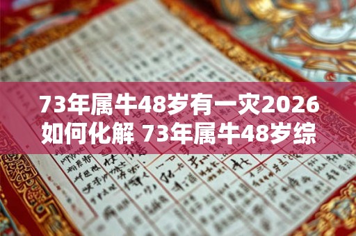 73年属牛48岁有一灾2026如何化解 73年属牛48岁综合运势 73年属牛48岁有一灾2026如何化解 73年属牛48岁综合运势