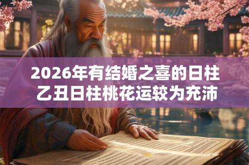2026年有结婚之喜的日柱 乙丑日柱桃花运较为充沛