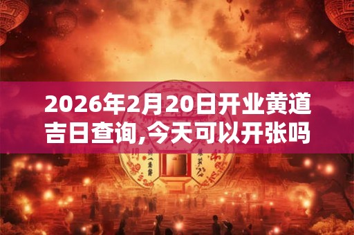 2026年2月20日开业黄道吉日查询,今天可以开张吗 2026年2月20日开业黄道吉日查询,今天可以开张吗