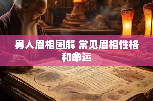 男人眉相图解 常见眉相性格和命运