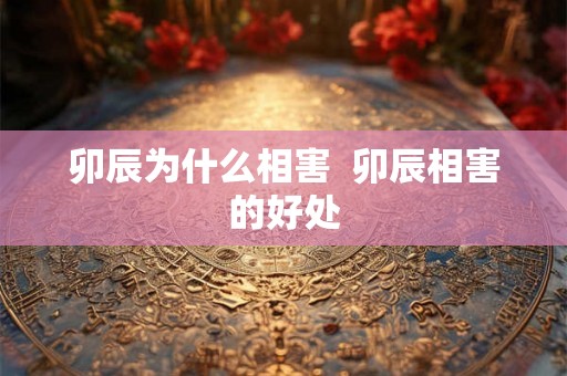 卯辰为什么相害  卯辰相害的好处