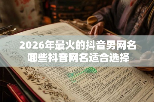 2026年最火的抖音男网名 哪些抖音网名适合选择 2026年最火的抖音男网名 哪些抖音网名适合选择