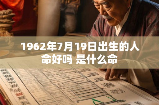 1962年7月19日出生的人命好吗 是什么命