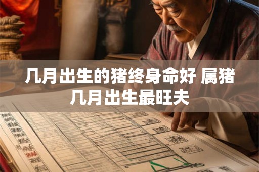 几月出生的猪终身命好 属猪几月出生最旺夫